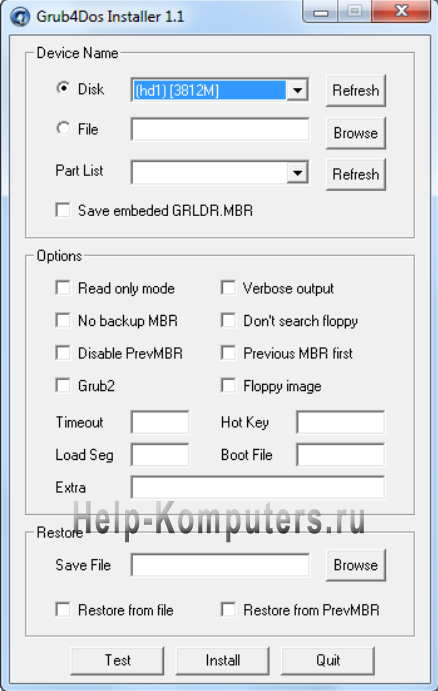 ����������� ������ windows